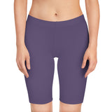 Purple Butterfly Biker Shorts (AOP)