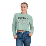 Detroit Bone Heart Cropped Sweatshirt