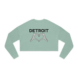 Detroit Bone Heart Cropped Sweatshirt