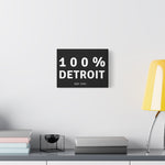 Matte Canvas, Stretched, 1.25"Support Detroit