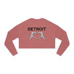 Detroit Bone Heart Cropped Sweatshirt