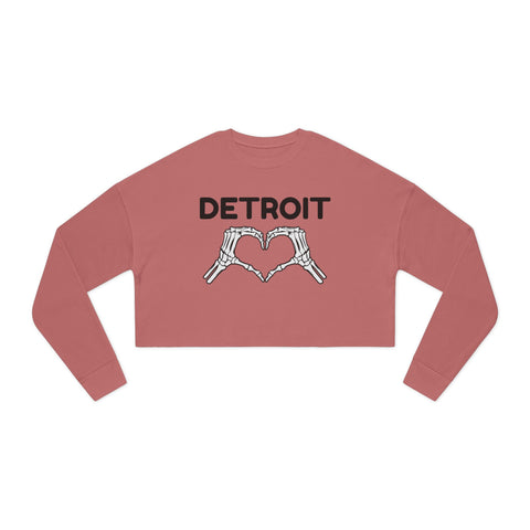 Sweatshirt (Cropped) Detroit Bone Heart