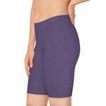 Purple Butterfly Biker Shorts (AOP)