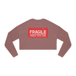Fragile Cropped Sweatshirt