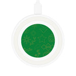 Green and Gold Wireless Charging Pad