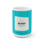 Detroit Motor City Mug 15oz