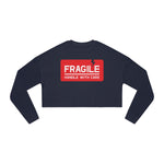 Fragile Cropped Sweatshirt