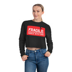 Fragile Cropped Sweatshirt