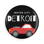 Detroit Button Magnet