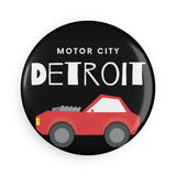 Detroit Button Magnet