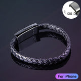Leather iPhone Bracelet Charger - Get Somes
