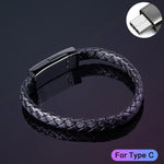 Leather iPhone Bracelet Charger - Get Somes